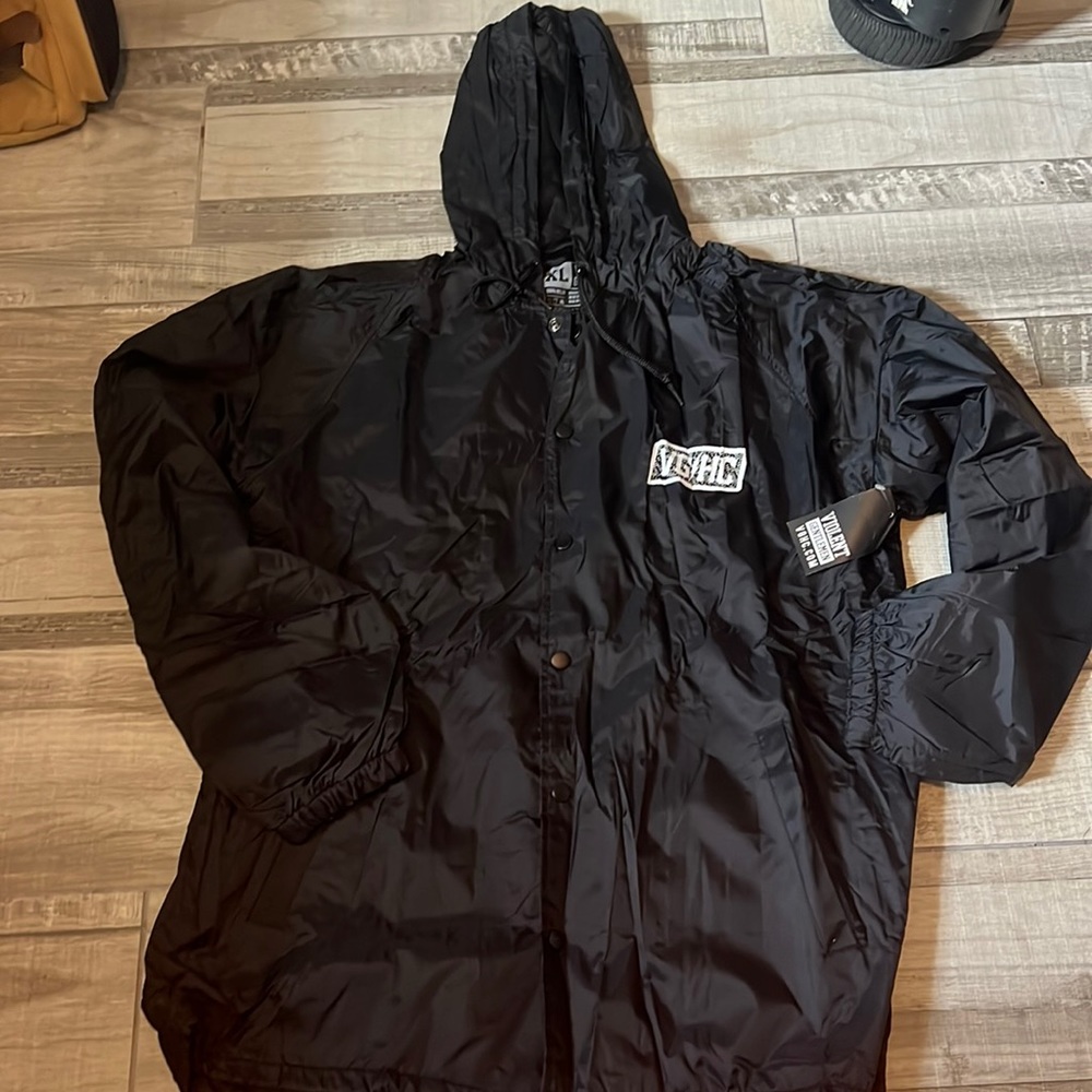 Violent Gentlemen button up rain jacket